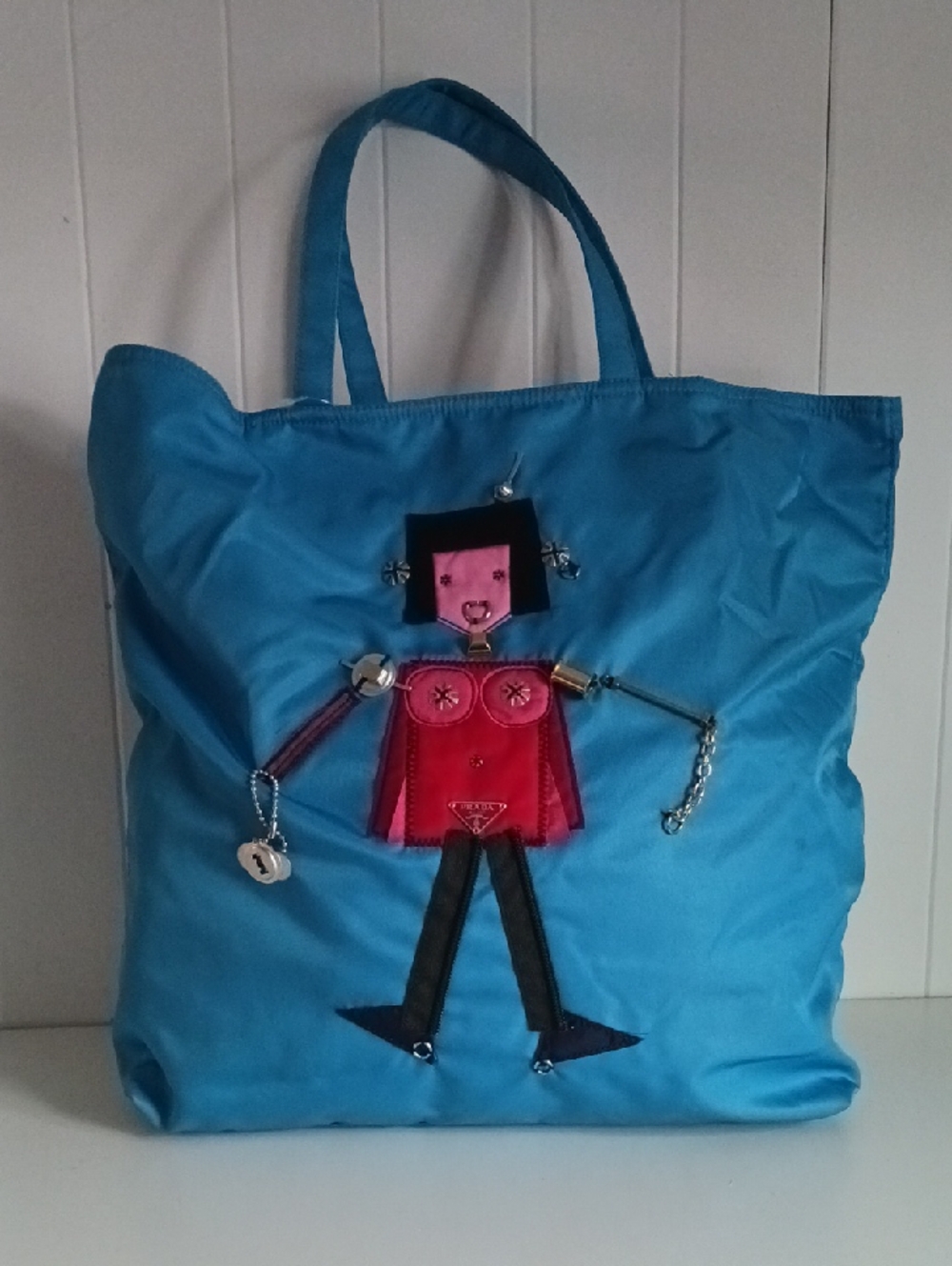 PRADA NEW ROBOT NYLON TOTE.